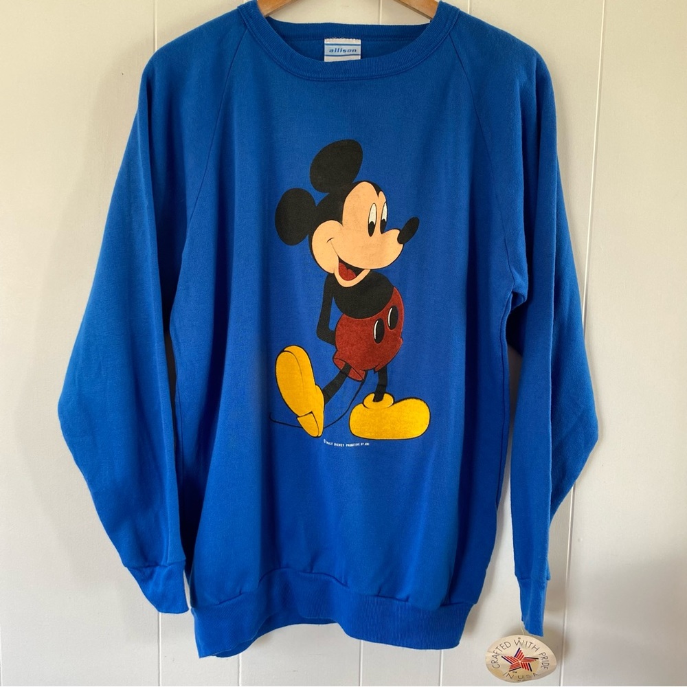 Disney Blue Mickey Mouse Sweatshirt
